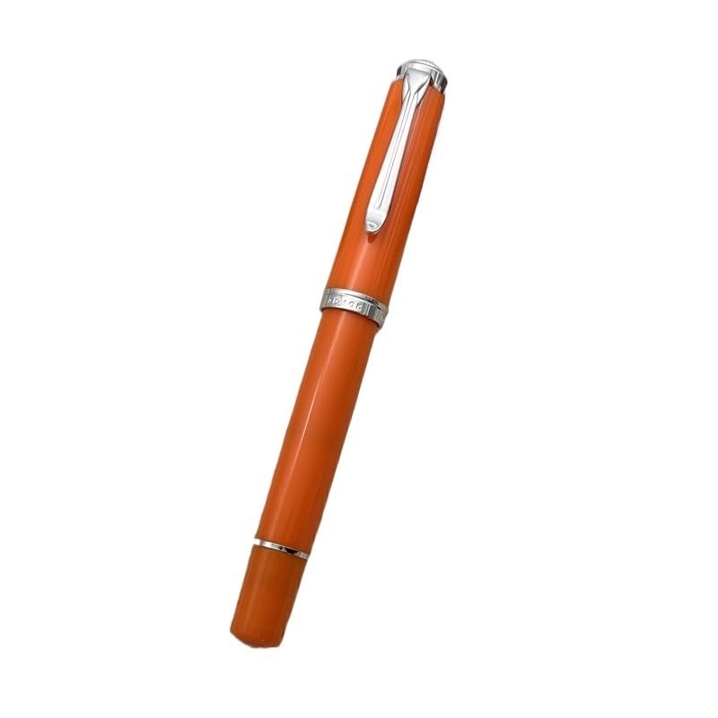 XMKT Pióro wieczne z tłokiem nowe przezroczyste EF/F/M 0,38/0,5/0,7 mm stalówka do pisania atramentem pióro biurowe przybory szkolne (J, Schmidt F (0,5 mm)