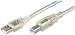 Produktbild Transparent - USB Kabel A/B USB 2.0 + 1.1 Stecker A auf Stecker B 1,80m 1,8m 1,8 m Druckerkabel Anschlusskabel z.B fuer SCANNER (1.8m Transparent) - von SENSELL