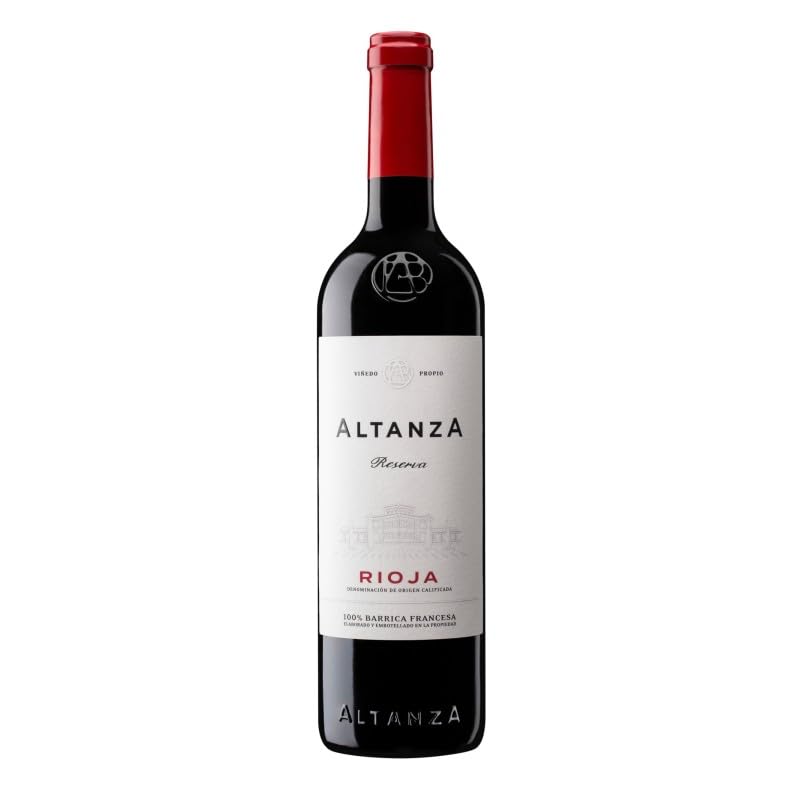 Altanza Reserva Vino Tinto Tempranillo con Crianza en Barrica, 14% Vol, Equilibrado y Elegante, Ideal para Maridar, Compra Online con Envío Rápido| 1 botella