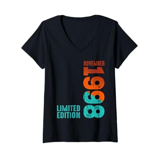 Mujer Noviembre 1998 Año 1998 Retro 1998 Vintage 1998 Desde 1998 Camiseta Cuello V