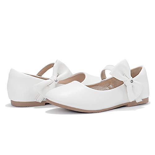 DeerBunny Girls Mary Jane Ballerina Flat Bowknots Dress Shoes(Toddler/Little Kid)2