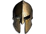 Bronze Spartan Helmet Shaped Sticker (bumper molon roman)
