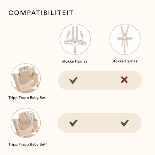 Stokke Haltegurt2 - nur kompatibel mit Tripp Trapp Baby Set2 - für 6-36 Monate - einfach zu benutzen