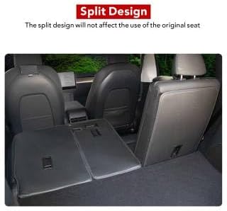 Basenor 3PCS Tesla Model Y Second Row Seats Back Cover All Weather Rear Back Seat Protector Back Seat Cover Pet Mat for 2023 2022 2021 2020 5-Seater Model Y