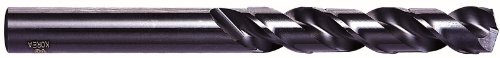 YG-1 D1632 High Speed Steel Split Point Aircraft Extension Drill Bit, Steam Oxide Finish, Straight Shank, Slow Spiral, 135 Degree, C Size, 15/64
