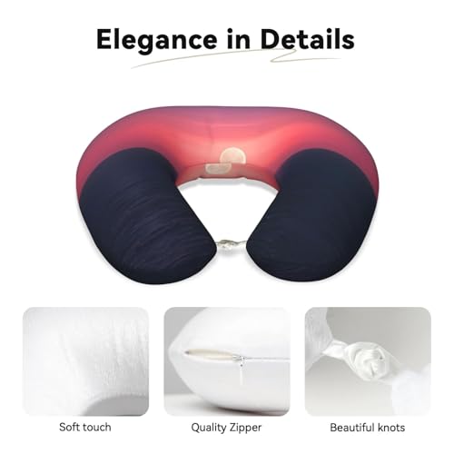 Almohada de Viaje de Espuma Viscoelástica Negra miniatura 4