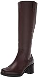 Clarks Women's Hollis Moon WS Knee High Boot, Mahogany Leather, 65 M US