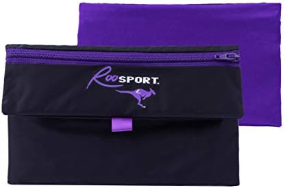 RooSport Magnetic Running Pouch, Hold Cell Phone, Wallet, or Earphones While Running, Purple, Regular