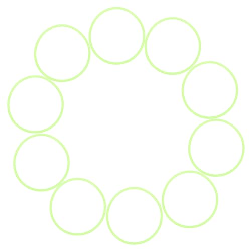 ELEOUTI 10 Pulseras Elásticas de Silicona Luminiscentes de 2.5mm, Cómodas y Flexibles, Ideales para Fiestas y Eventos Nocturnos