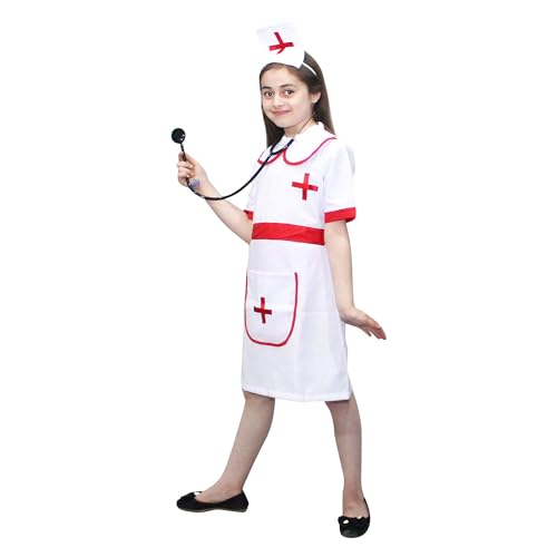 Image of Kaku Fancy Dresses Our Helper Costume for Boys & Girls | Social Helper Doctor, Nurse, Fireman, Postman, Teacher, Farmer Dress For Kids