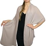  Chal chiffon color beige champagne arena novia boda accesorio de fiesta