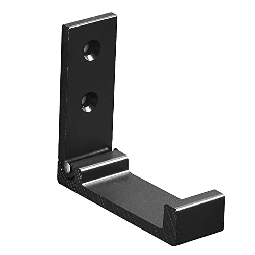 Colester Direct Folding Wall Hooks in Black, Silver, or Gold (10, Black)