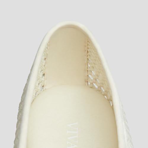 Image of VIVAIA Nelly Women's Mary Jane Flats Comfortable Almond Toe Ballet Flat Shoe Lightweight Soft Versatility Dress Shoes