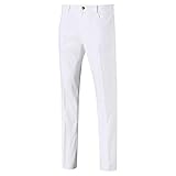 Puma Men's Golf 2019 Jackpot 5 Pocket Pant, Bright White, 33 x 34