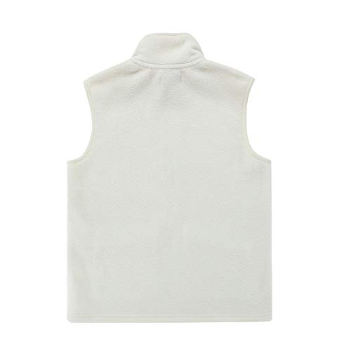 Unacoo Boy's And Girl's Soft And Cozy Fleece Vest With Classic Fit (Beige, M(7-8 Years)) #TOP1