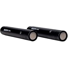 Matched pencil condenser mics ideal for stereo recording Wide frequency range, high sensitivity, low distortion and cardioid format ideal for capturing musical instruments and various types of recording Solid metal body design Windscreens, mic holder...