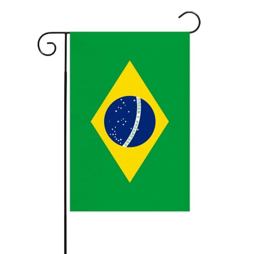 Garden Flags 12x18 Double Sided Burlap Yard Flags for Outdoor Indoor Porch Lawn Mailbox Decor﻿ (Brazil)