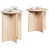 vidaXL Mesa de Café 2 pcs Natural, sofisticada y Funcional para tu Sala