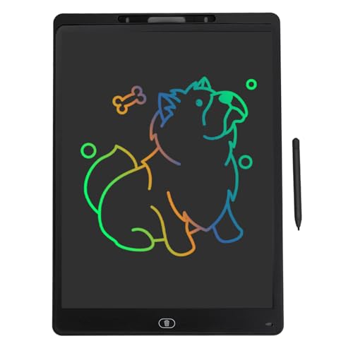 ASHATA Tablet da 20 Pollici di Scrittura, Pin -slot Design Ad Alta Sensibile Cuscino di Scrittura LCD per 3 Anni o più per Bambini Entertainment Quotidiano (BLACK)
