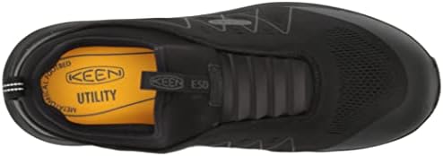 KEEN Utility Men's Vista Energy Shift Low Height Composite Toe ESD Slip On Industrial Work Shoes, Black/Black, 9.5 | Image 4