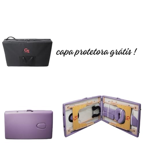 Maca Portátil Luxo 250kg 1,80Cm X 70Cm Lilás