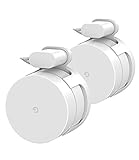 Google Wifi Wall Mount Bracket Holder, Basstop Simplest Bracket Stand for Google Wifi Router and Beacons (No Messy Screws) (White (2 pack))