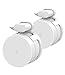 Google Wifi Wall Mount Bracket Holder, Basstop Simplest Bracket Stand for Google Wifi Router and Beacons (No Messy Screws) (White (2 pack))