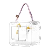 【Confort】Cette cage d'extérieur portable pour perroquet offre un intérieur spacieux avec une vue panoramique transparente, garantissant à votre animal un environnement confortable et beaucoup d'espace pour se déplacer.
