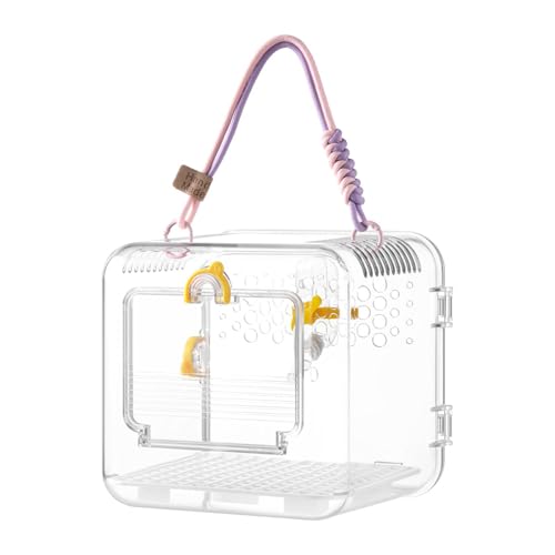 F Fityle Cage de Transport Portable pour Oiseaux, notamment pour Hamsters, perroquets, perruches, calopsittes et canaris. Équipée d&rsquo;un