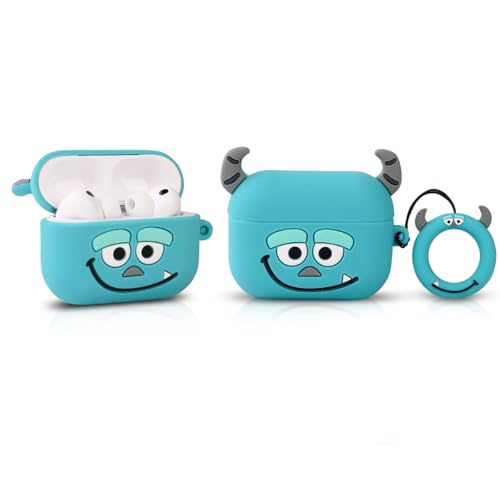 Cadeau AirPods Pro original : pochette silicone Sully amusante avec mousqueton