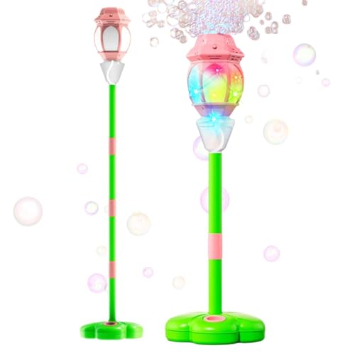 Support pour machine à bulles réglable et automatique avec lumière pour enfant