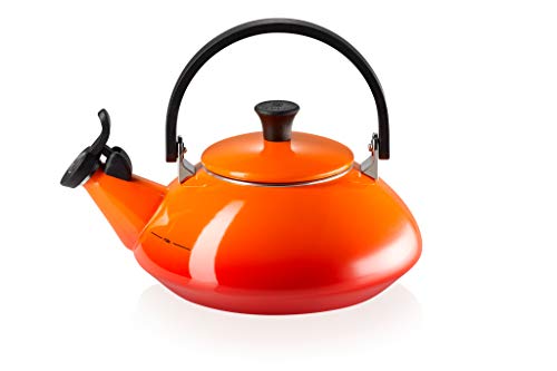 Le Creuset Tetera, Capacidad 1.6 L, Acero esmaltado y Mango fenólico, Zen, Volcánico - Imagen 3