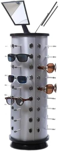 360度回転 卓上眼鏡・サングラス展示ラック 32本/36本/44本対応 メガネフレームディスプレイ 省スペース収納 店舗什器 ショ