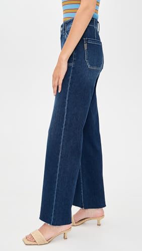 PAIGE Women's Anessa 31" Utility Pockets + Raw Hem Live Forever Jeans4