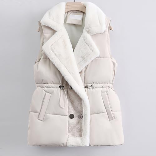 Chaleco de algodón para mujer estilo ropa de caballo con forro polar 7