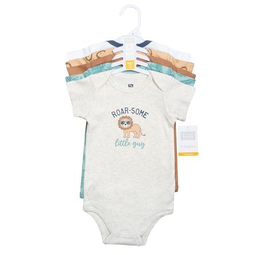 Image of Hudson Baby Unisex Baby Cotton Bodysuits 5-pack