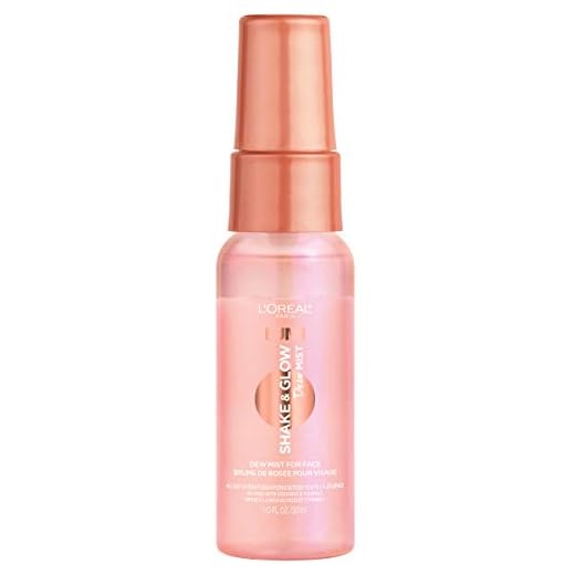 L'Oreal Paris Makeup LUMI Shake and Glow Dew Mist, Hydrating and Soothing Face Mist, Prep and Set Makeup, Energizes Skin with a Healthy Boost of Hydration, Natural Finish, 1 fl; oz.