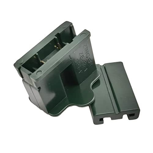 Image of 25 Pack Green SPT-1 Vampire Female Plug for Christmas Lights Sets - Slip, Zip, Gilbert (SPT-1 Green Female)