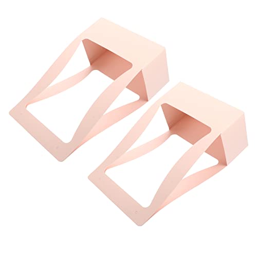 SEWOART 2 Piezas Cesta de flores de papel contenedor de papel para envolver organizador de flores de boda bolso claro artificial flowers lodi recipiente para arreglos rosa