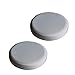 FLAMEER 2X Couvre Tabouret De Bar Rond, Coussins Housse De Chaise Tabouret Rond - Gris 33x10cm