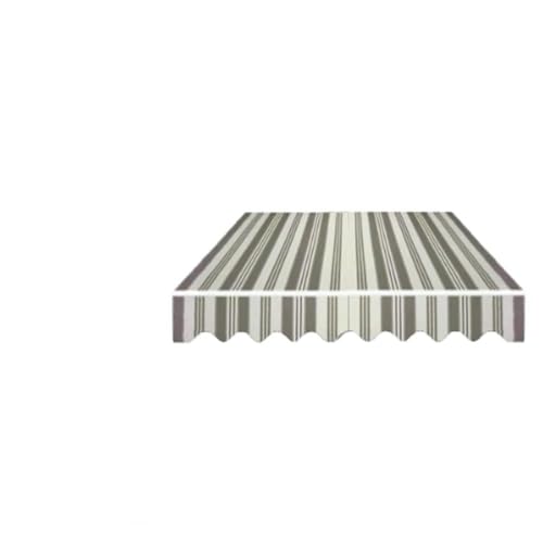 MACAGGTNTU Toldo De Repuesto Rayas 200 250 300 365cm Lona De Repuesto Retráctil para Toldo De Patio Impermeable Tela para Toldo para Puertas De Mercado(Stripe6,10x8ft/300x250cm)