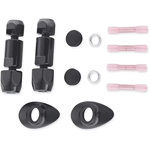 Black Detachable Sissy Bar Backrest Directional Relocation Kit Harley Davidson Softail Quick Release Passenger SissyBar 2003-2017 Detachables Back Rest 54268-10 Fat Boy FatBoy Springer Turn Signal HD Cover