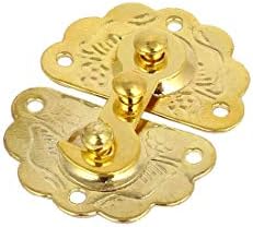 New Lon0167 Toolbox Chest Featured Gift Box Case reliable efficacy Lock Latches Toggle Hasp Gold Tone(id:fe4 ea 5a 4fa) image 3