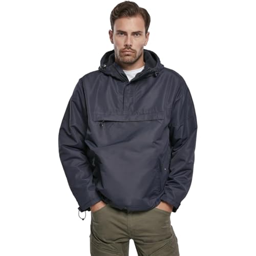 Image of Men's Fleece-Lined Quarter Zip Windbreaker Pullover