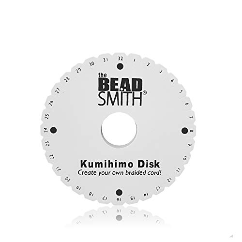 Kumihimo Flecht-Scheibe rund 15 cm 32 Schlitze am Rand für festen Halt für Paracord 350/550 zentrales Loch 35 mm Stärke 10 mm Hart-Schaumstoff ideal für Einsteiger und präzise Ergebnisse