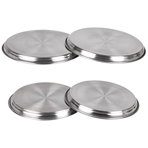 4 Pcs SUL Hob Cover Set Stove Plate Cooker Top Burner Protector Silver Kit Home Kitchen Tools & Accessories Restaurants CANTEENS Safety Worktop Savers Cover