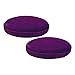 Lot de 2 housses de tabouret de bar rondes extensibles lavables pour tabouret rond de 30,5 à 38,1 cm (violet foncé)