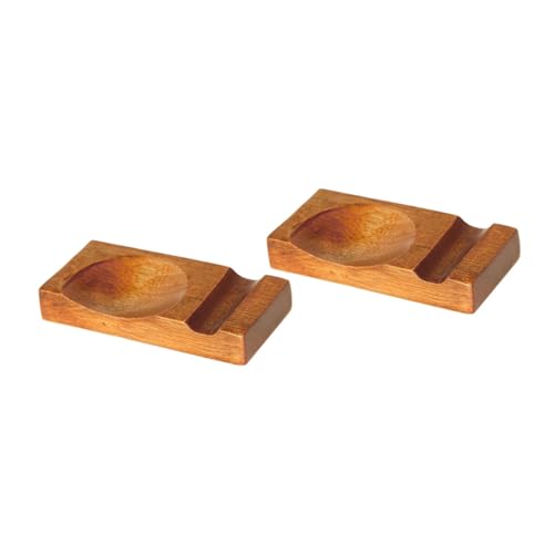EXHUMKY Holz Essstäbchenablage 2er Set