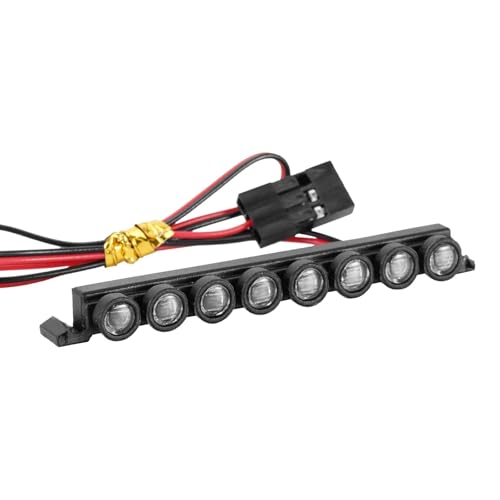 Luces TRX4M Bronco 1/18 RC Crawler barra de techo iluminación nocturna escala miniatura