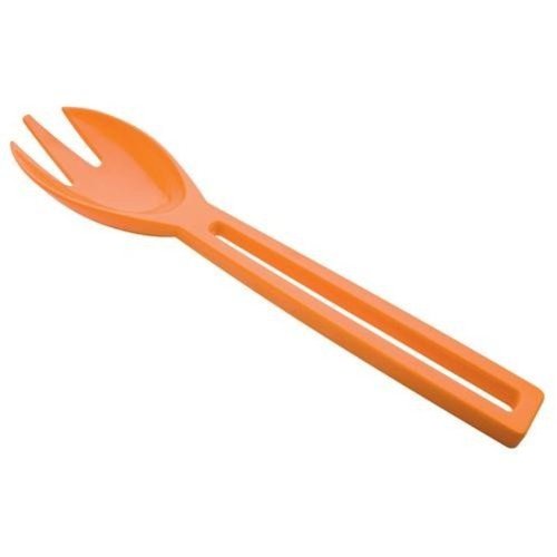 Zak Designs Red Spoon and Orange Fork 113/4Inch 2Piece Salad Server